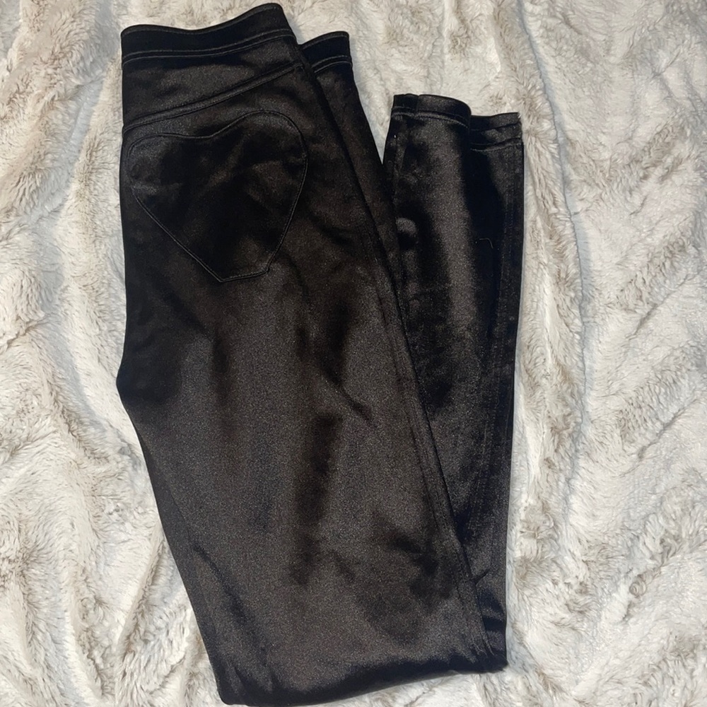 Tight Shiny Black Pants